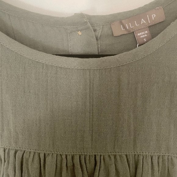 LILLA P CAP SLEEVE SHIFT DRESS ALOE SIZE S NWT - Picture 12 of 13